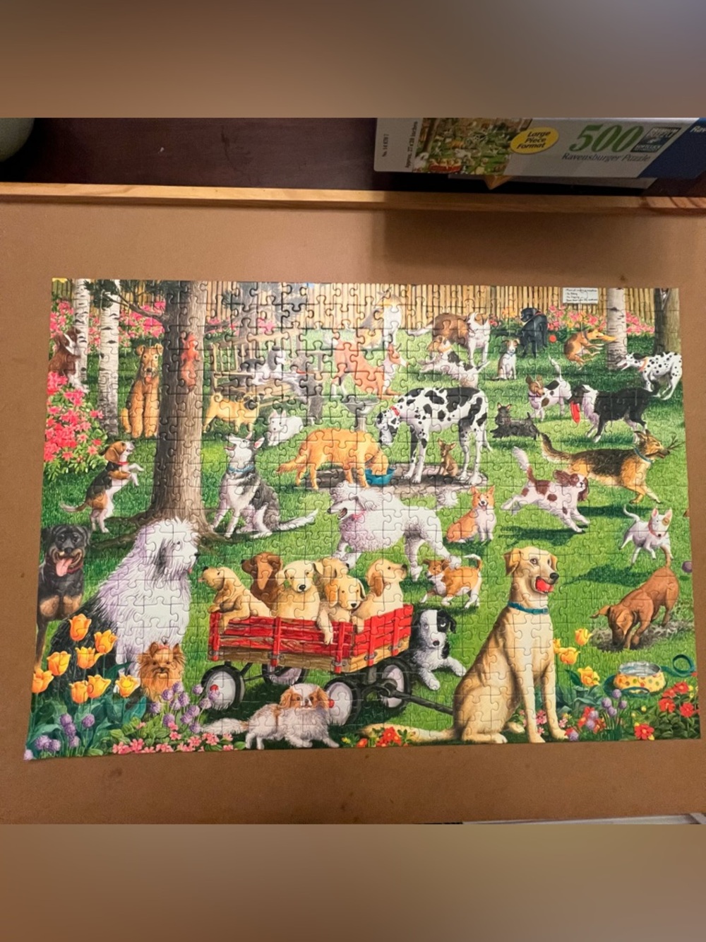 Ravensburger 148707 500 Piece Jigsaw Puzzle Dog Park Large Piece